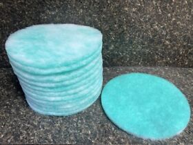 12inch Circle Die Cut Green Aquarium Media Filters Pads For Koi Ponds 12 Pack