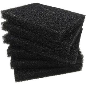 6pcs Aquarium Bio Fitler Media Sponge 6.28 X 5.5 0.78 In Foam Filter Inserts