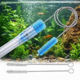 Afwqm 726852729110 3-piece Tube Cleaning Brush Kit 59 Inch Double-ended Flexible Aquarium Filter Ho