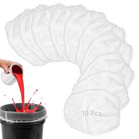 800135 Aiiqesbt Paint Strainer Bag 5 Gallon 10 Pcs White Fine Mesh Filters Disposable P
