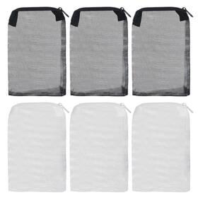 592313 Aiyorse 6pcs Aquarium Filter Media Bags Reusable Fine Mesh Bag With Zipper Nylon Me
