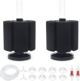 Alegi 313025392310 2 Pcs Large Sponge Filter Kit With Airline Tubing Air Pump Valves Suctio