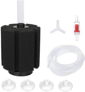 Alegi 445016551529 Aquarium Bio Sponge Filter Kit With Air Tubing Suction Cups Check Valves