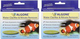 Algone 753030811442 Aquarium Water Clarifier And Nitrate Remover 6 Filter Pouches - 2 Pack