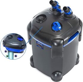 Epc-650-uv Amosijoy 172gph Canister Filter Ultra-quiet External Aquarium