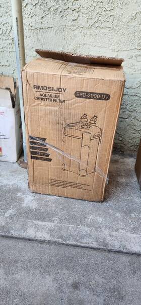 Amosijoy 716172439783 528gph Ultra-quiet Canister Filter 2-stage External Aquarium Filte
