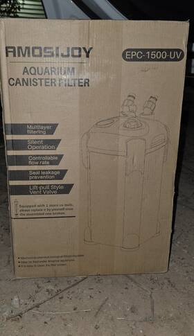 Epc-1500-uv Amosijoy Aquarium Canister Filter With Uv Sterilizer - 400 Gph