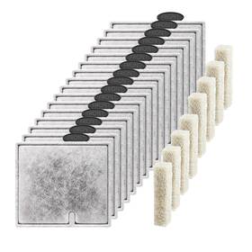 Aqooster 717181117259 16 Pack Medium Fish Tank Filter Cartridges For Aqueon Quietflow Led Power Fil