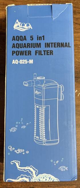 Aq-025-m Aqqa Aquarium Internal Submersible Power Filter In-tank Adj Water Flow