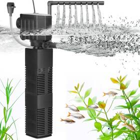 Aq070b-l Aqqa Aquarium Filter 3-stage Filtration Adjustable Wave Maker And Oxygenator Quie