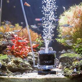 Aq116-m Aqqa Aquarium Sponge Filter Medium 20-110 Gal Tank Air-powered Aq116