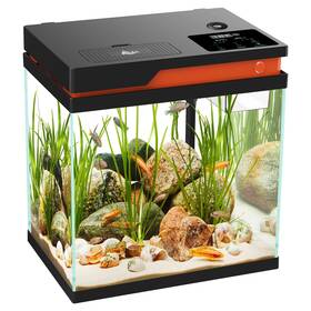 Aq158 Aqqa Fish Tank Smart Aquarium Kit 3.6 Gallon Multi-layer Filtration System Silent
