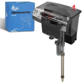 Aq165-m Aqqa Aquarium Filter 10-30 Gallon Fish Tank Filters With Bio-wheel Power Hang