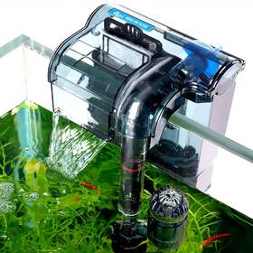 Fca-aq106-us Aqqa Aquariums Power Filter 74gph External Hang On Fish Tank Sponge With Su