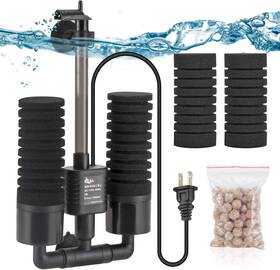 Fus-aq016-s Aqqa Aquarium Electric Power Sponge Filter 3w/5w Silence Submersible Foam