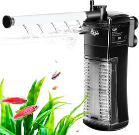 Gca-aq025-l-ca Aqqa Aquarium Internal Filter Submersible Power In-tank With Adjustable