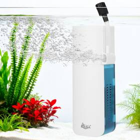 Aqqa Gus-aq172-3w-us Aquarium Filter For 5-10 Gallon Tank 79gph Internal Small Fish W