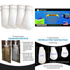 Aqu-2131 Filter Socks Micron Ring By Long Pack Medium Aquarium Felt