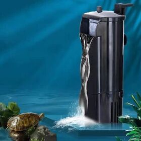 Aqua-atl Turtle Filter 105 Gph Adjustable Submersible Up To 40 Gal Waterfall T