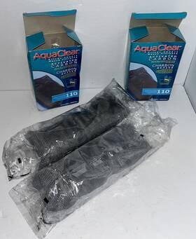 Aqua-clear 015561106221 2x Ra Activated Carbon Aquarium Filter Insert For Aquaclear 110/500