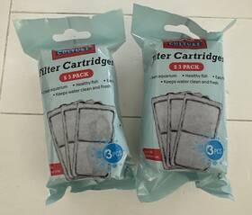 Aqua Culture 194346116270 S Filter Cartridges Lot Of 2 Fish Aquarium 3-pack 1-3 Gallon Use