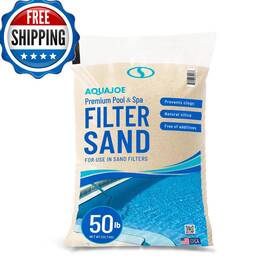B0ffktc6dc Aqua Joe Premium Pool And Spa Filter Sand Natural Silica 50 Lb Bag - Above