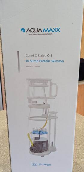 Aqua Maxx 651137770641 Aquamaxx Aquarium Protein Skimmer - Q-1 Very Clean