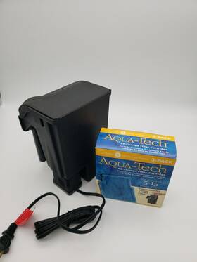 Aqua-tech 313036211211 5-15 Aquarium Efficient Filtration System Plus 3 Quick Change Filters