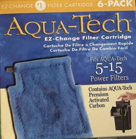 6-47431502727 Aqua-tech 5-15 Ez-change Filter Cartridge #1 Aquarium Water Carbon Missing One