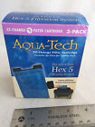 Aqua-tech New 3 Pack Ez Change 5 Filter Cartridge Aquarium Fish Hex 047431902572