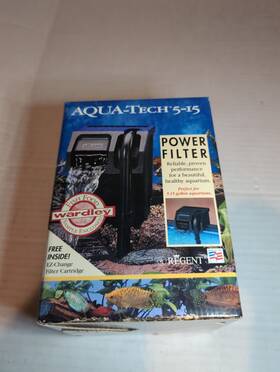 Aqua-tech Pl-t0515 Aqua-tech Power Aquarium Filter 5 To 15-gallon 15 Gallon Black New In Box