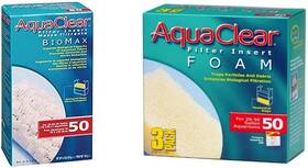 Aquaclear 744110721614 50 Filter Media For Aquariums Up To Gallons 3-pack Foam Inserts An