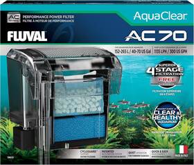 B000260fuw Aquaclear 70 Power Filter 40-70 Gal Fish Tank Aquarium Black