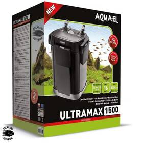 Aquael 100463824556 Ultramax 1500 Canister Filter Ultra Quiet External Aquarium