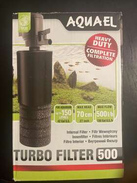 Aquael 828804000077 Turbo Internal Power Filter 500