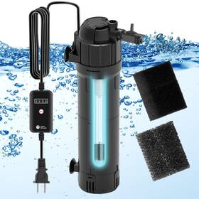 Aquamiracle 750264483643 Aquarium Filter Fish Tank Filters Green Water Cleaning Pump With Timer