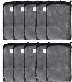 Aquaneat 445035128191 10pcs Aquarium Filter Media Bags Fish Tank Coarse/fine Mesh 3 Inch X8 /5.5