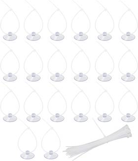 Aquaneat 705353260315 20 Pack Suction Cups With 40/100 Zip Ties For Aquarium Fish Tank Decora