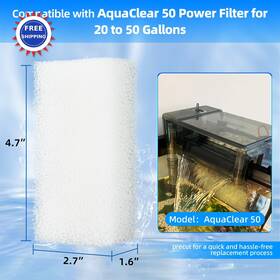 Acf-051 Aquaneat 6 Pack Replacement Filter Sponge Pads Aquarium Foam Insert Compatible