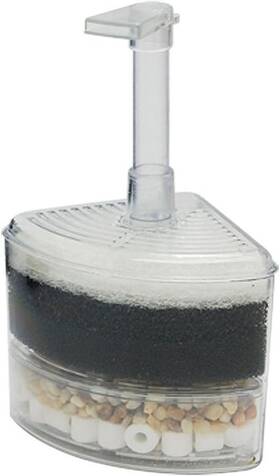 Aquapapa 445008078003 Air Driven Bio Corner Filter Sponge Fry Shrimp Nano Fish Tank Aquarium 20 Gal