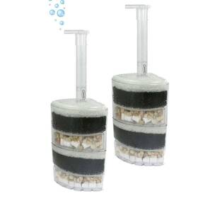 Aquapapa 753864204205 Corner Filter Up To 40 Gal Ea. Air Driven Bio Sponge Ceramic For Fry Shrimp F