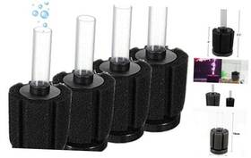 Xy-180-4pc Aquapapa Bio Sponge Filter Air Pump Driven Up To 20 Gal Breeding Small 4-pack