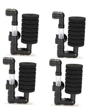 Xy-2830 Aquapapa 4x Bio Sponge Filter For Betta Fry Aquarium Fish Tank Up To 15 Gal
