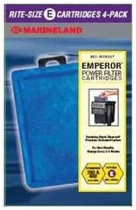Aquaria 313056373388 Rite-size Emperor Power Filter Cartridge Size E 4 Per Pack
