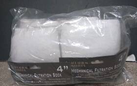 Aquarium Masters 749729410072 4 Inch Mechanical Filtration Sock 200 Micron 9.5 Long