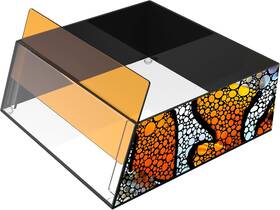 Aquarium Products 313031293281 Flipper Ultra Clear Top Down Underwater Viewer With Removable Orange Fi