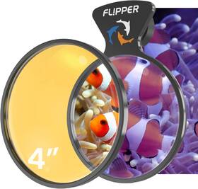 Aquarium Products 445033129176 Flipper Deepsee Viewer Black Orange Filter Attachment For
