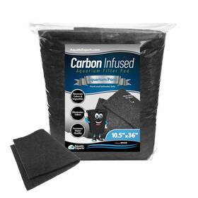 Aquatic Experts 808857496645 Aquarium Carbon Pad - Cut To Fit Infused Filter Media For Crystal