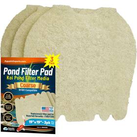 Aquatic Experts 850060406171 Coarse Pond Filter Pads 1.25 Inch Thick 19 X 3 Pack Usa Made