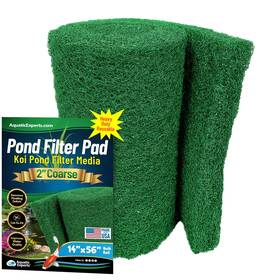 Aquatic Experts 850060406195 Coarse Pond Filter Pad 2 Inch Thick Bulk Roll For Water Gardens 14 X 56